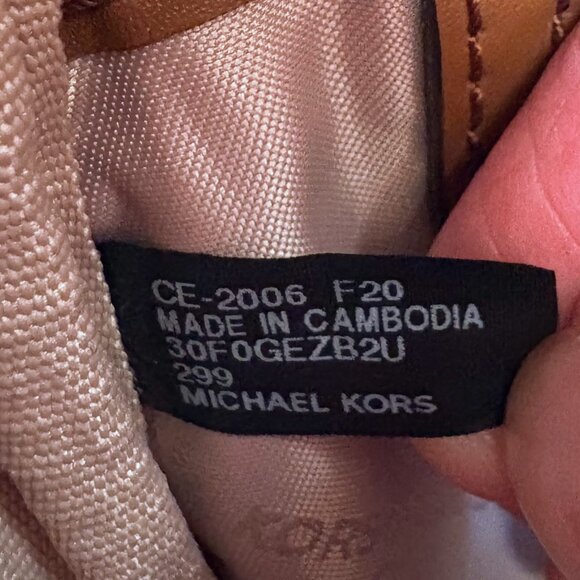 Michael Kors Rhea Zip Signature Backpack Monogram Snake Print Brown/Black Medium - Picture 10 of 12